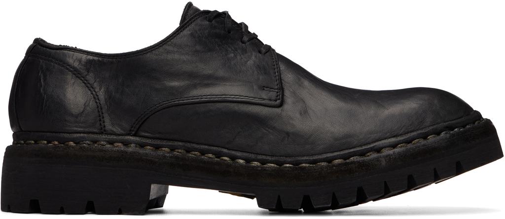Derbys en cuir noir 792V image 2
