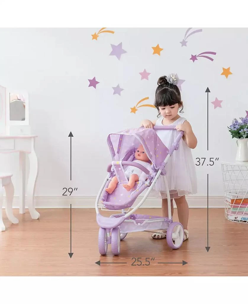 商品Redbox|Olivia's Little World Twinkle Stars Princess 2-in-1 Baby Doll Stroller,价格¥404,第3张图片详细描述