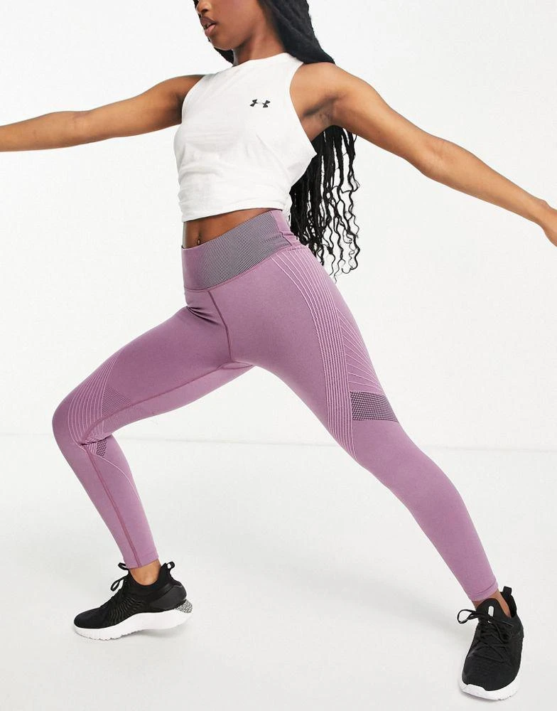 商品Under Armour|Under Armour Training Rush seamless 7/8 crop leggings in pink,价格¥273,第4张图片详细描述