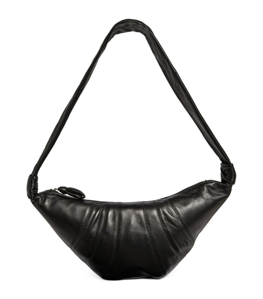 Medium Leather Croissant Shoulder Bag商品第1张图片规格展示