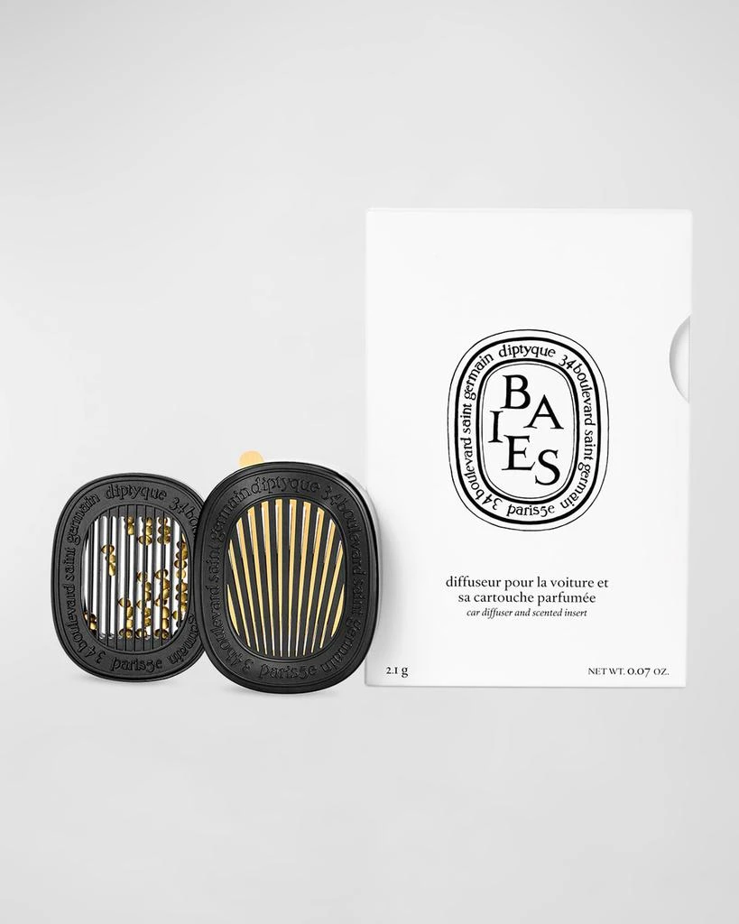 商品Diptyque|Baies (Berries) Car Fragrance Diffuser and Refill Insert Set, 0.07 oz.,价格¥927,第1张图片