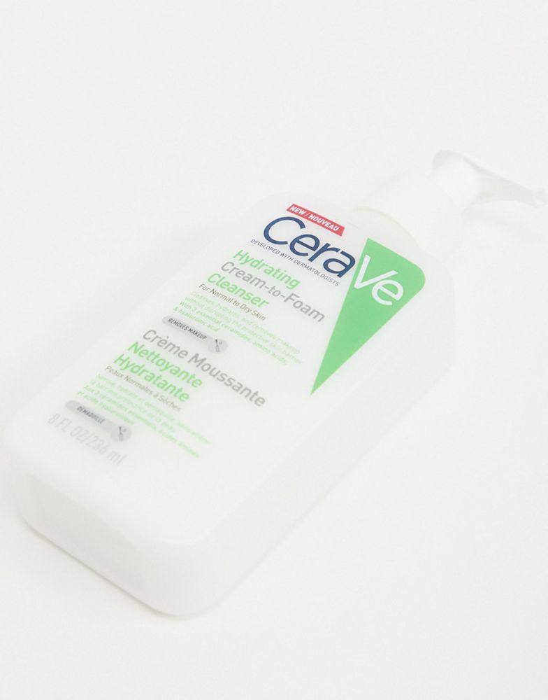CeraVe Hydrating Cream-To-Foam Cleanser for Normal to Dry Skin 236ml商品第2张图片规格展示