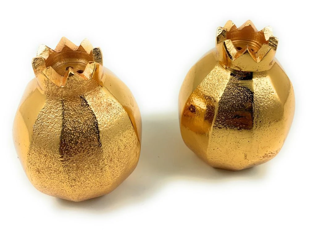 商品Vibhsa|Pomegranate Salt and Pepper Shakers (Golden),价格¥297,第1张图片