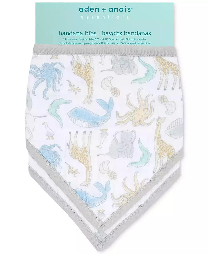 商品aden + anais|Baby Boys or Baby Girls Bandana Bibs, Pack of 2,价格¥82,第2张图片详细描述