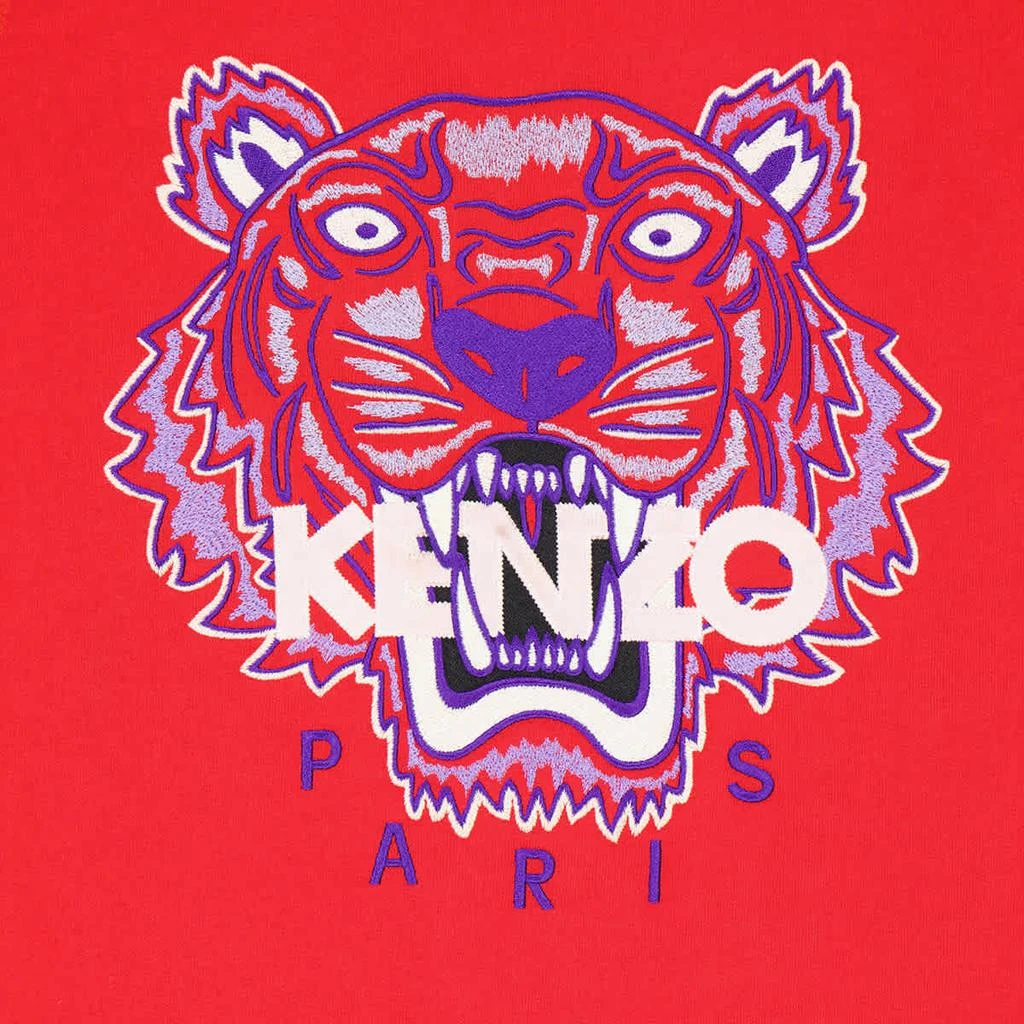 商品Kenzo|Kenzo Icon Sweatshirt With Tiger Embroidery In Red, Brand Size Medium,价格¥893,第3张图片详细描述