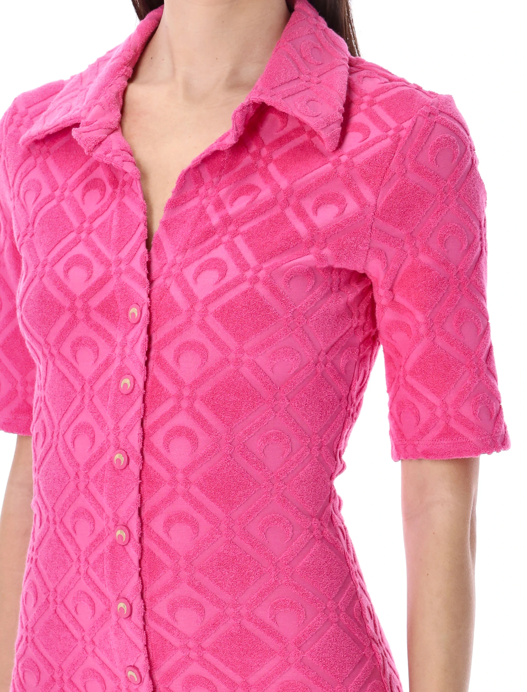 商品【商品预售7天】 MARINE SERRE|MARINE SERRE 女士休闲套装 P150SS23WCO00107 紫红色,价格¥2891,第6张图片详细描述