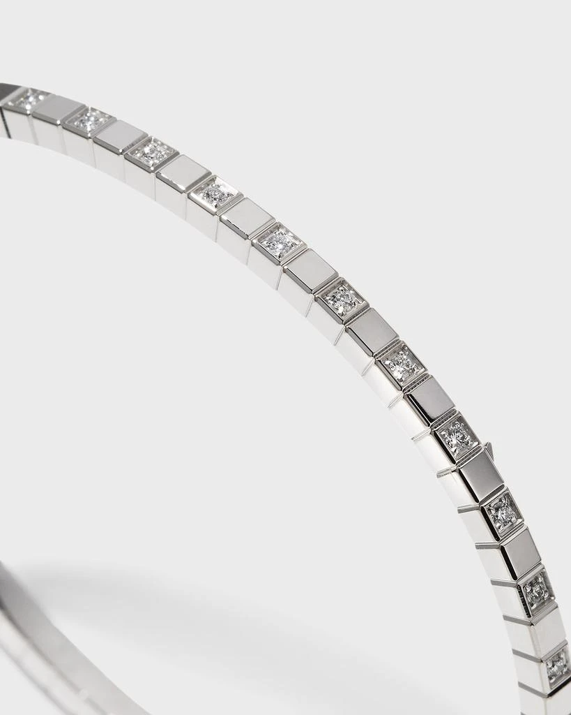 商品Chopard|Ice Cube 18K White Gold Semi-Diamond Bangle Bracelet, Size Medium,价格¥73034,第3张图片详细描述