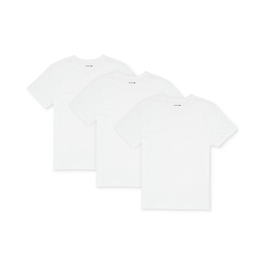 Men's Essential Cotton V-Neck Lounge Regular Fit Undershirts Set, 3-Piece商品第1张图片规格展示