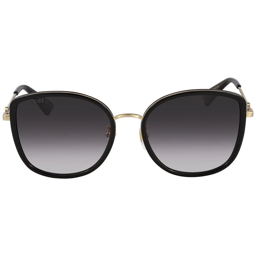 商品Gucci|Grey Gradient Cat Eye Ladies Sunglasses GG0606SK 001 56,价格¥1830,第1张图片