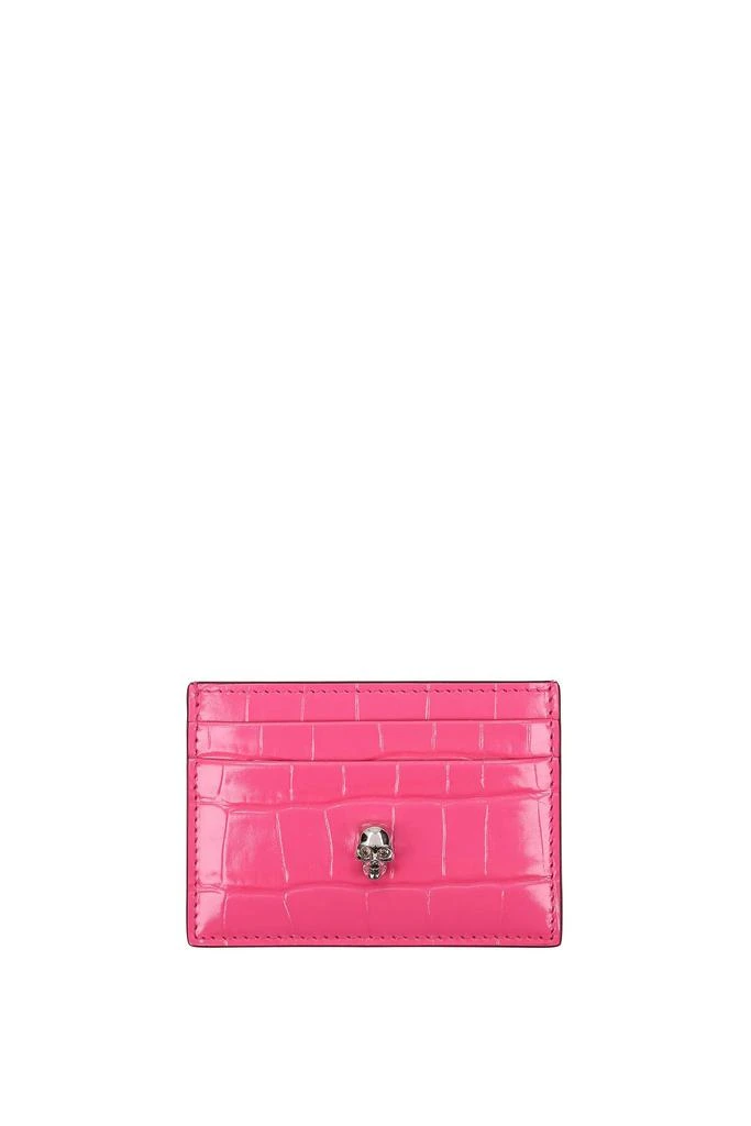 商品Alexander McQueen|Document holders Leather Pink Begonia,价格¥783,第1张图片