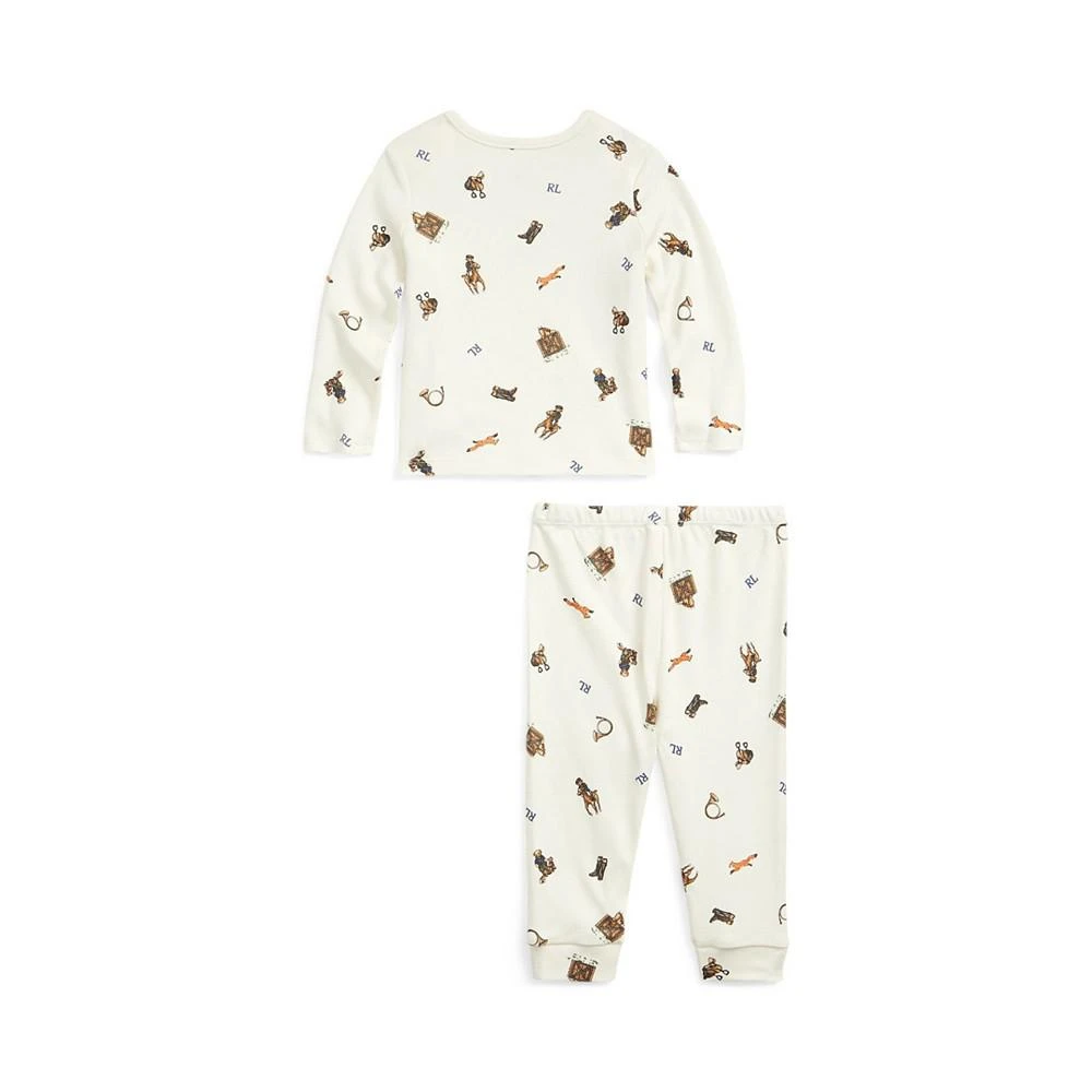 商品Ralph Lauren|Baby Boys Polo Bear Interlock Top and Pants, 2 Piece Set,价格¥202,第2张图片详细描述