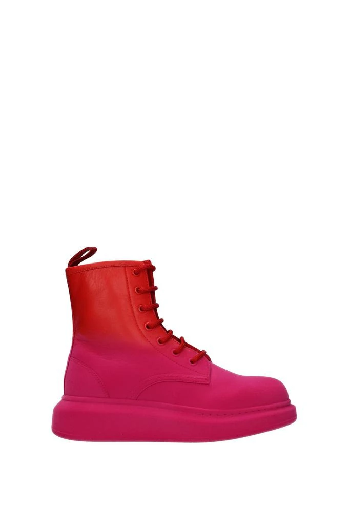 商品Alexander McQueen|Ankle boots Leather Pink Poppy,价格¥2858,第1张图片