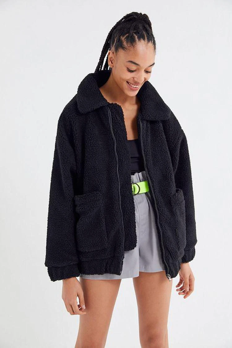 商品I.AM.GIA|I.AM.GIA UO Exclusive Pixie Teddy Coat,价格¥518,第1张图片