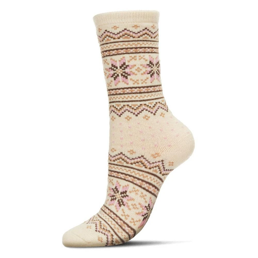 商品Memoi|Women's Fairisle Cashmere Crew Socks,价格¥148,第1张图片详细描述