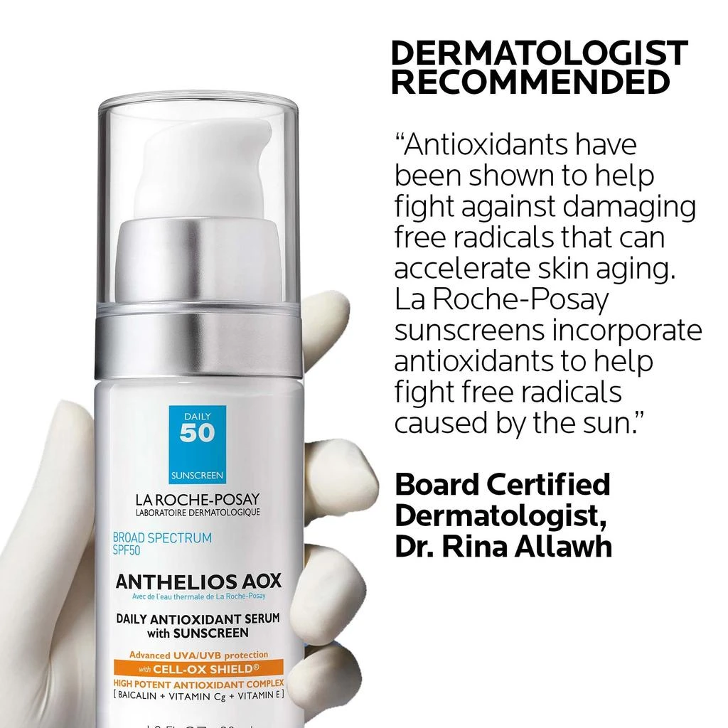 商品La Roche Posay|La Roche-Posay Anthelios AOX Daily Antioxidant Serum with Sunscreen SPF 50,价格¥368,第4张图片详细描述