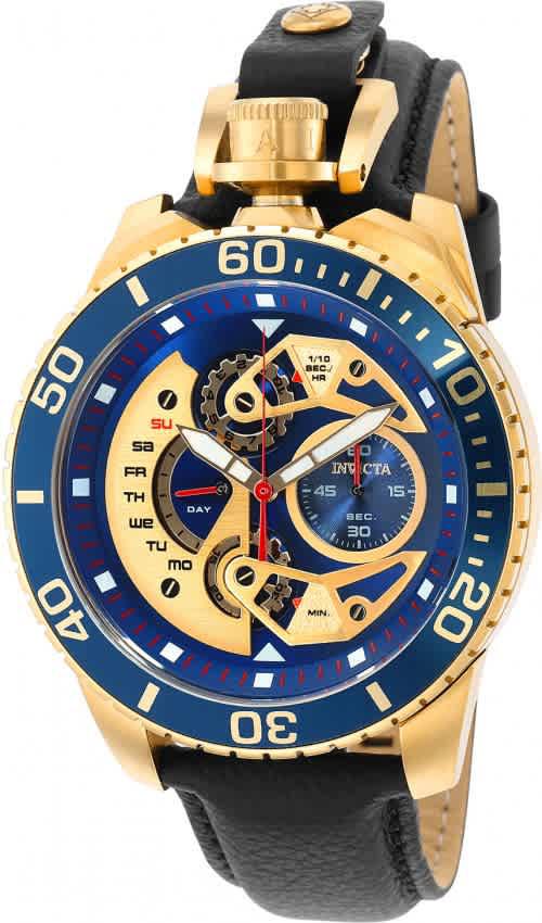 Pro Diver Chronograph Quartz Blue Dial Mens Watch 35440商品第1张图片规格展示