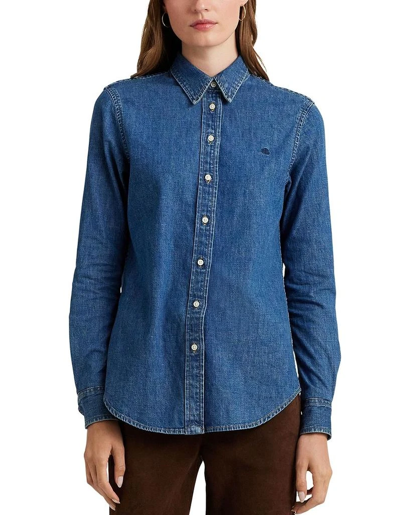 商品Ralph Lauren|Cotton Button Front Shirt,价格¥560,第1张图片