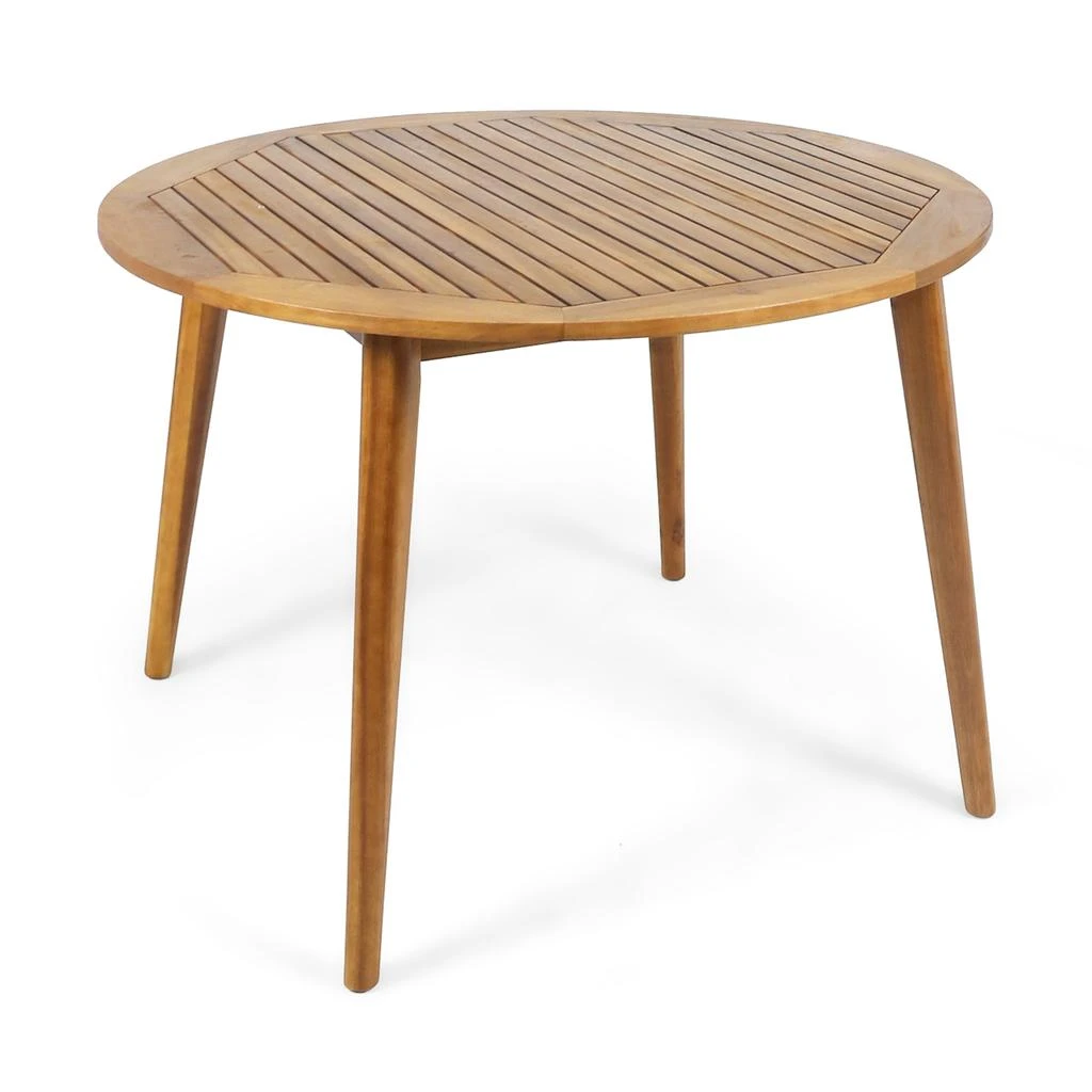 商品Streamdale Furniture|Streamdale Modern Acacia Wood Outdoor Dining Table,价格¥4870,第3张图片详细描述