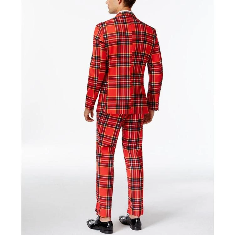 商品OppoSuits|Slim-Fit Red Plaid Suit and Tie,价格¥749,第5张图片详细描述