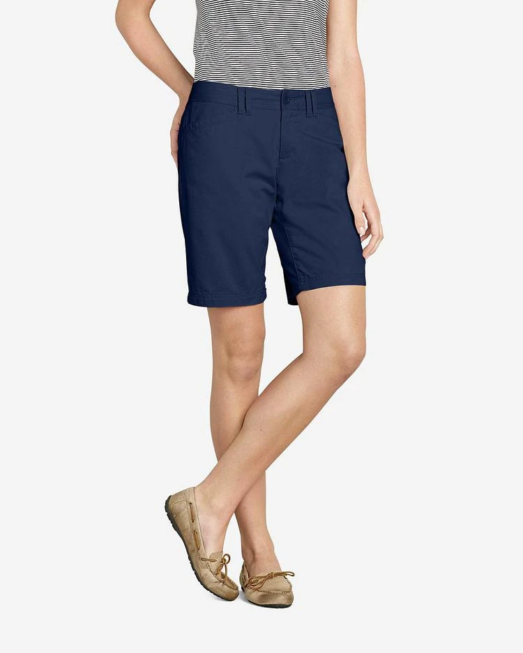 商品Eddie Bauer|女士Women's Legend Wash Curvy Stretch Shorts - 10",价格¥224-¥335,第5张图片详细描述