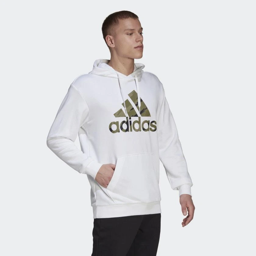 商品Adidas|Men's adidas Essentials French Terry Camo-Print Hoodie,价格¥261,第3张图片详细描述