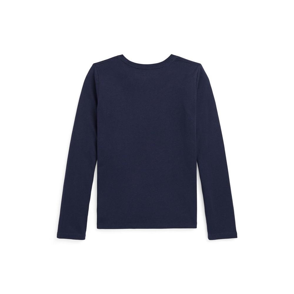 商品Ralph Lauren|Big Girls Polo Bear Long Sleeve T-shirt,价格¥255,第4张图片详细描述