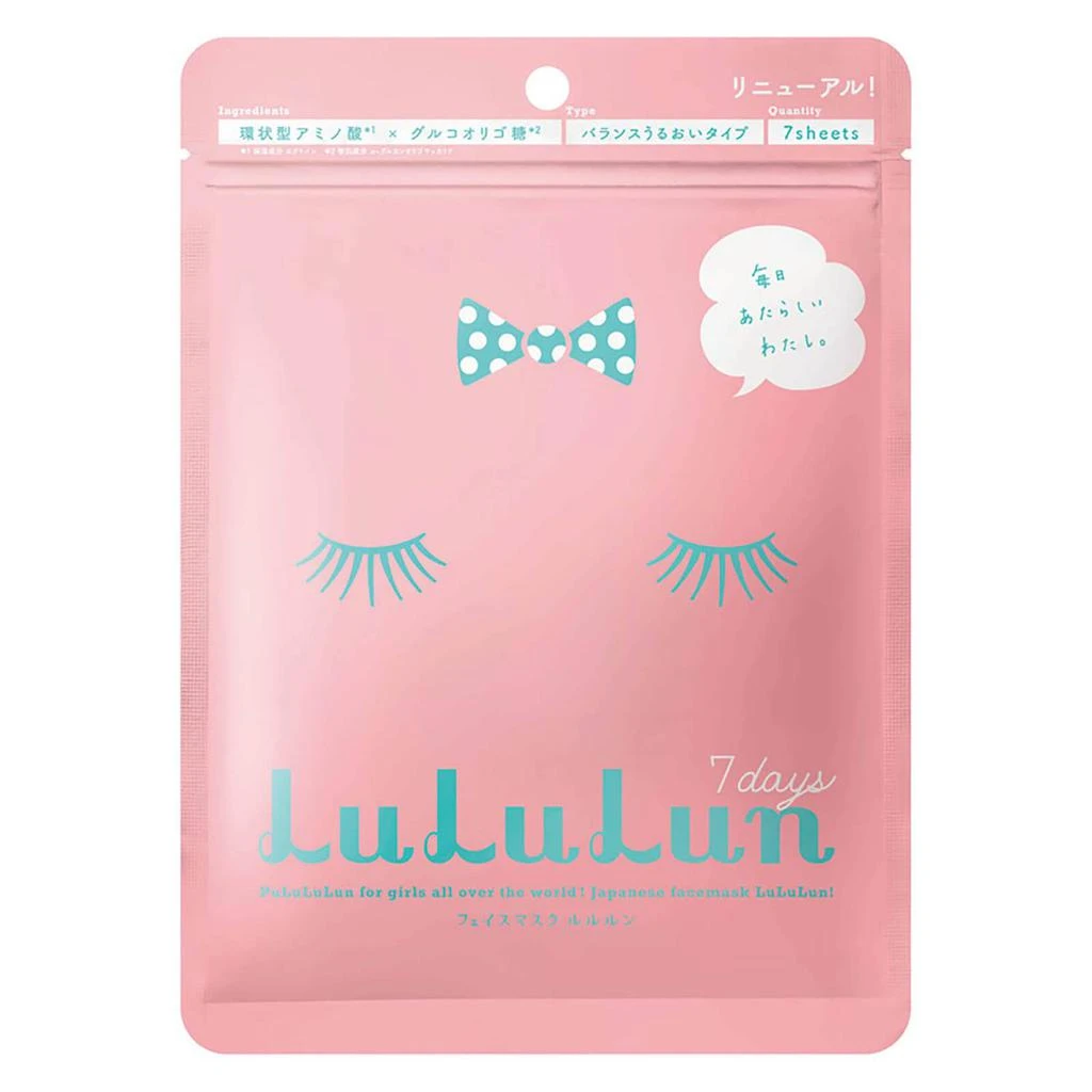 商品Lululun|平衡保湿面膜 7片入,价格¥53,第1张图片