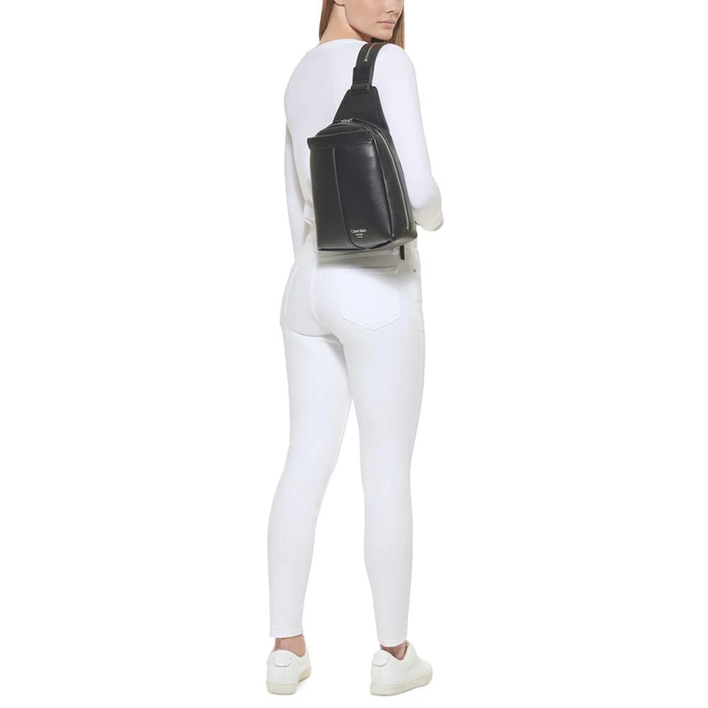 商品Calvin Klein|Millie Convertible Leather Sling Bag, Backpack,价格¥1250,第3张图片详细描述