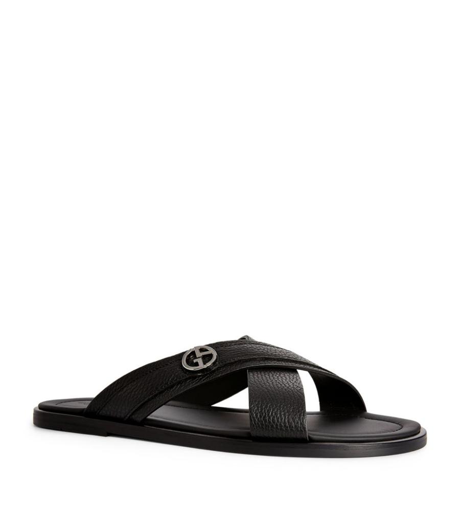Leather Slip-On Sandals商品第4张图片规格展示