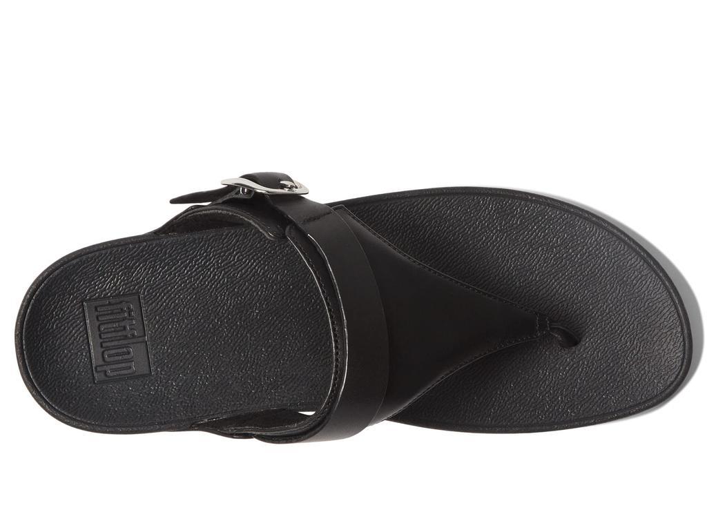 商品FitFlop|Lulu Adjustable Leather Toe Post Sandals,价格¥652-¥658,第4张图片详细描述
