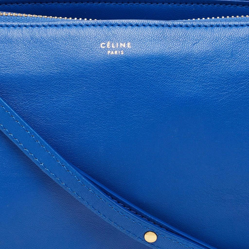 商品[二手商品] Celine|Celine Blue Leather Large Trio Zip Crossbody Bag,价格¥3330,第5张图片详细描述