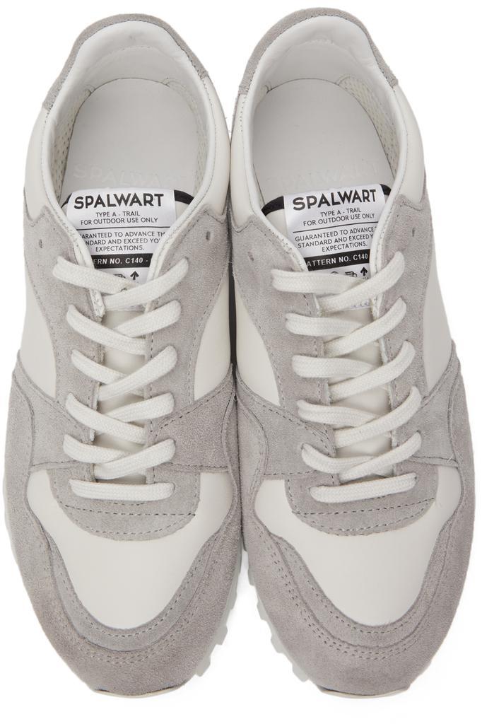 商品Spalwart|Grey & White Nappa Marathon Trail Low (WS) Sneakers,价格¥2858,第7张图片详细描述