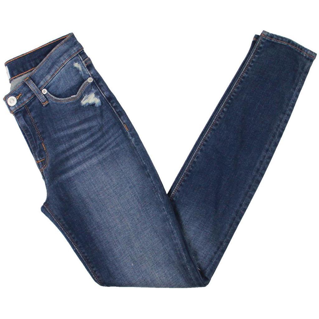 商品Hudson|Hudson Womens Natalie Distressed Mid-Rise Skinny Jeans,价格¥239-¥291,第1张图片