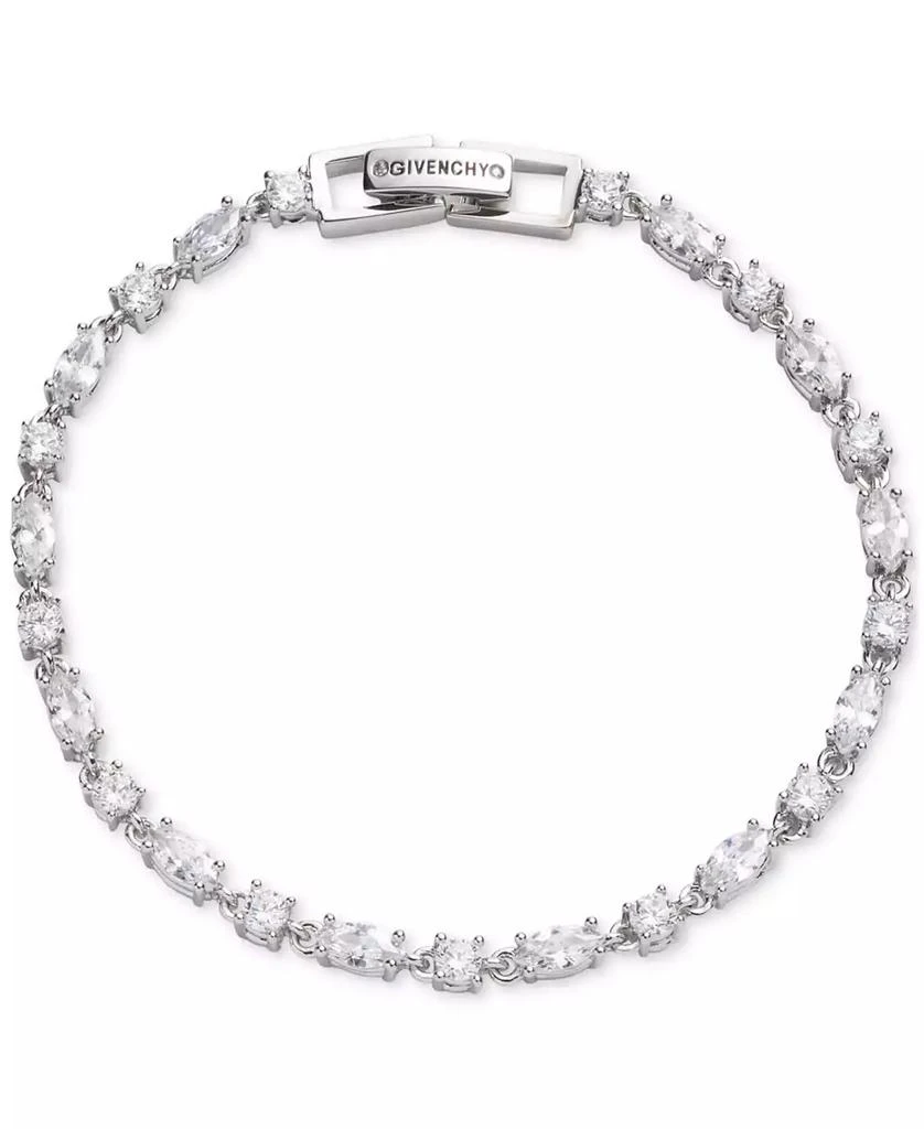 商品Givenchy|Silver-Tone Round & Marquise-Cut Cubic Zirconia Tennis Bracelet,价格¥450,第1张图片