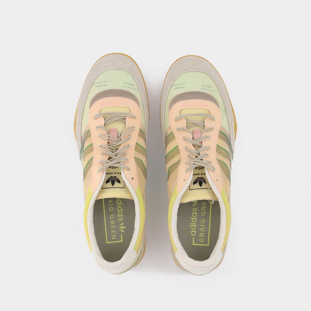 商品Adidas|Squash Polta Craig Green Sneakers in Pink Canvas,价格¥1722,第6张图片详细描述