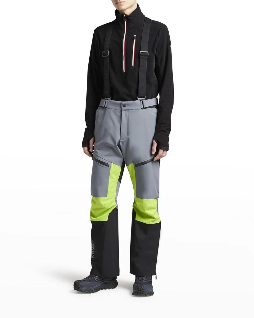 商品Moncler|Men's Colorblock Ski Pants w/ Suspenders,价格¥8167,第3张图片详细描述