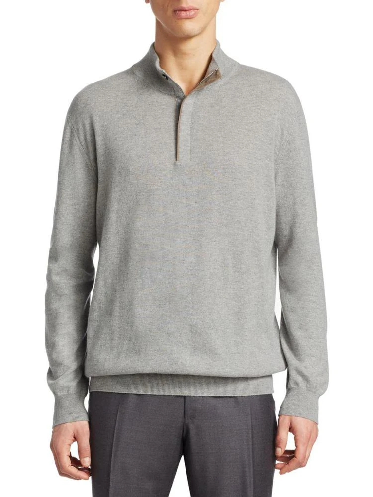 商品Zegna|Cashmere Half-Zip Sweater,价格¥3304,第1张图片