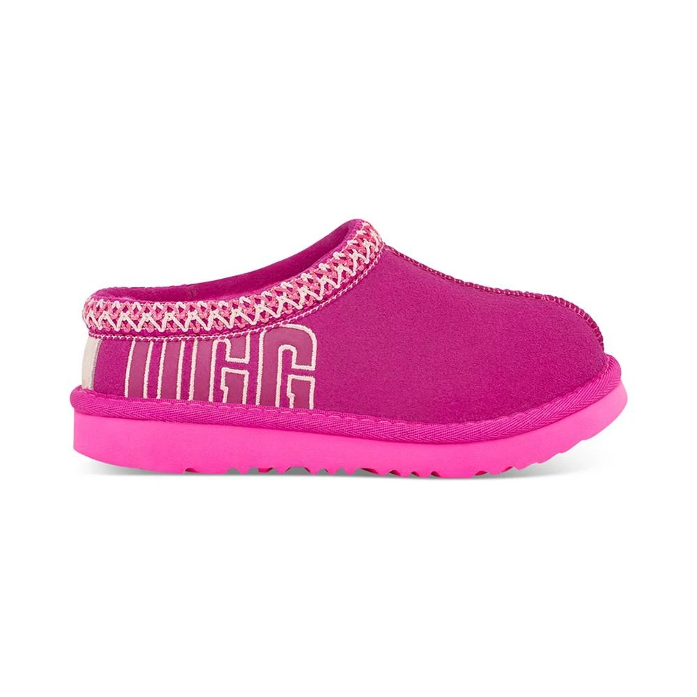 商品UGG|Kids Tasman Braid-Trimmed Graphic Outline Logo Slippers,价格¥524,第2张图片详细描述