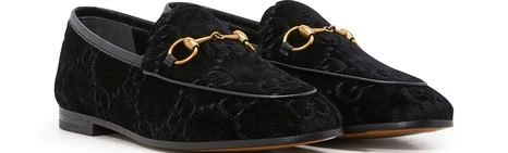 商品Gucci|Gucci Jordaan GG velvet loafers,价格¥5615,第3张图片详细描述