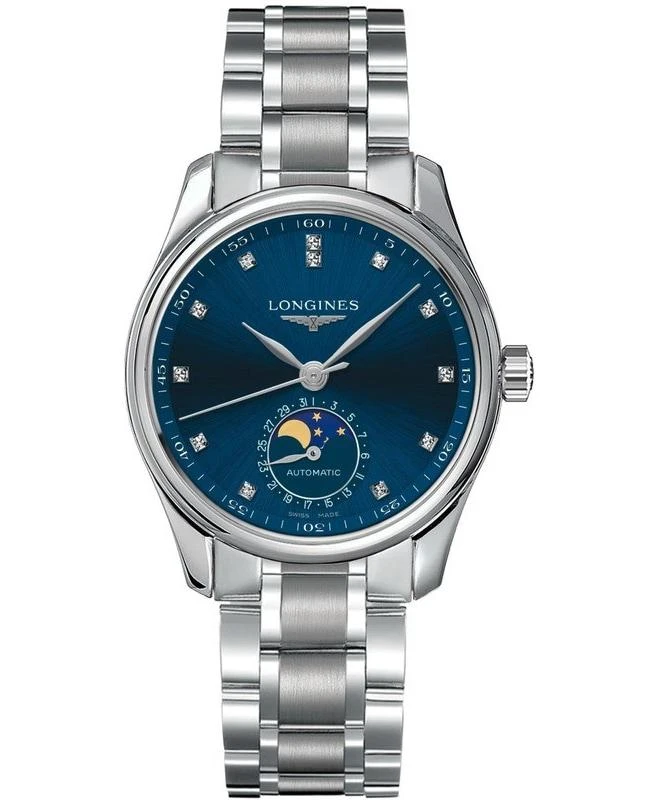 商品Longines|Longines Master Collection Automatic 34mm Blue Diamond Dial Steel Women's Watch L2.409.4.97.6,价格¥17830,第1张图片
