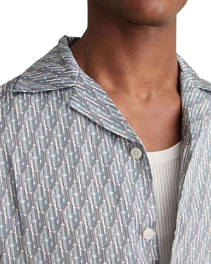 商品REISS|Relic Monogram Printed Cuban Shirt,价格¥1191,第4张图片详细描述