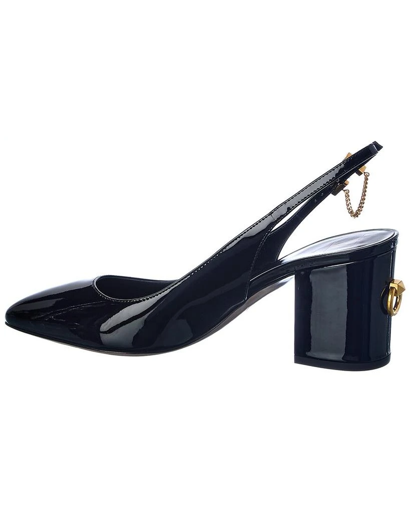 商品Valentino|Valentino Rockstud 70 Patent Slingback Pump,价格¥3782,第2张图片详细描述