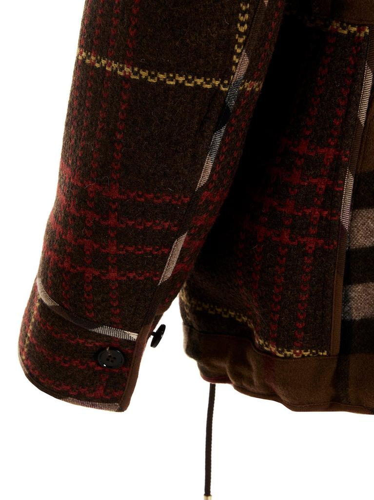 Tartan patterned field jacket商品第4张图片规格展示