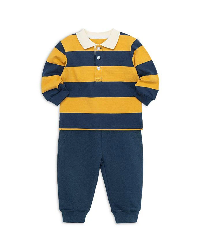 商品Little Me|Boys' Rugby Long Sleeved Polo & Pants Set - Baby,价格¥202,第3张图片详细描述
