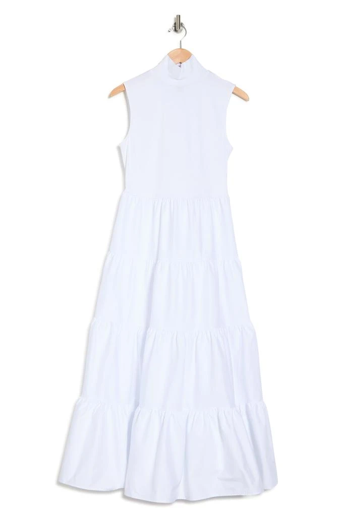 Leslie Mock Neck Sleeveless Tiered Maxi Dress 商品