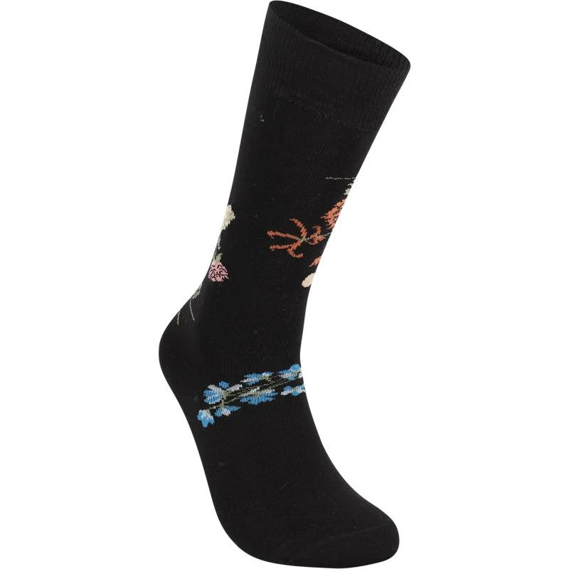 商品Wolf & Rita|Winter lady floral and abstract socks set in black and green,价格¥327,第2张图片详细描述