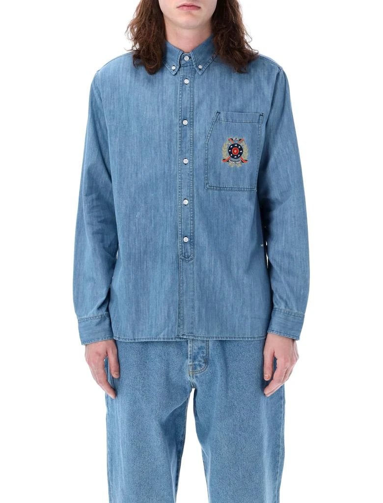 商品Pop Trading Company|Pop Crest Bd Denim Shirt,价格¥1193,第1张图片