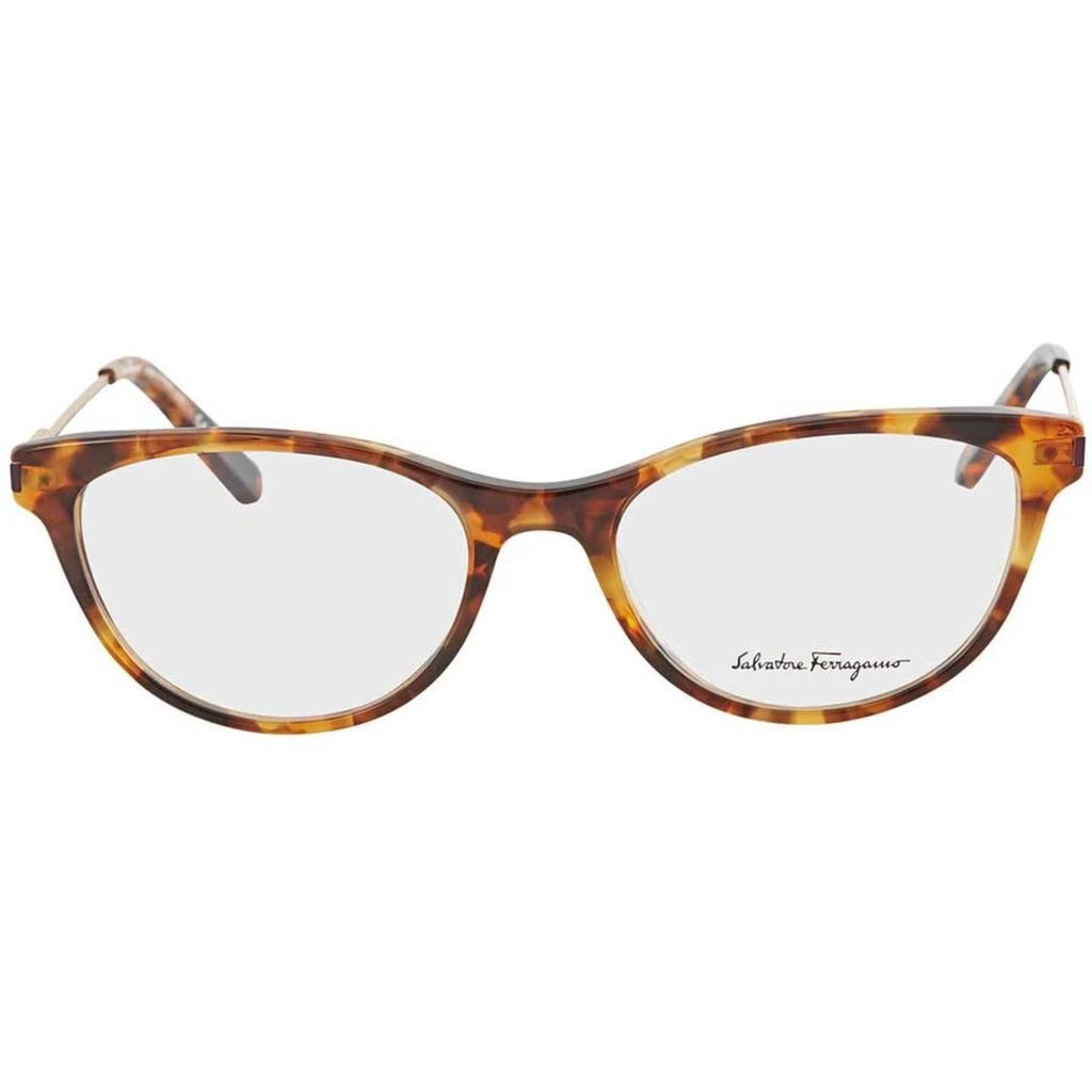 商品Salvatore Ferragamo|Salvatore Ferragamo Women's Eyeglasses - Rust Havana | SALVATORE FERRAGAMO2852 638,价格¥477,第2张图片详细描述