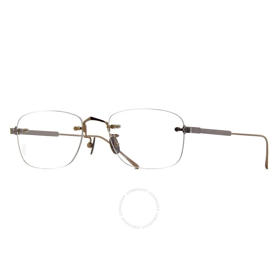 商品Cartier|C de Cartier Demo Rectangular Men's Titanium Eyeglasses CT0228O 001 54,价格¥5164,第1张图片