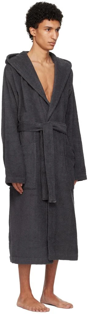 商品Tekla|Black Hooded Bathrobe,价格¥921,第2张图片详细描述